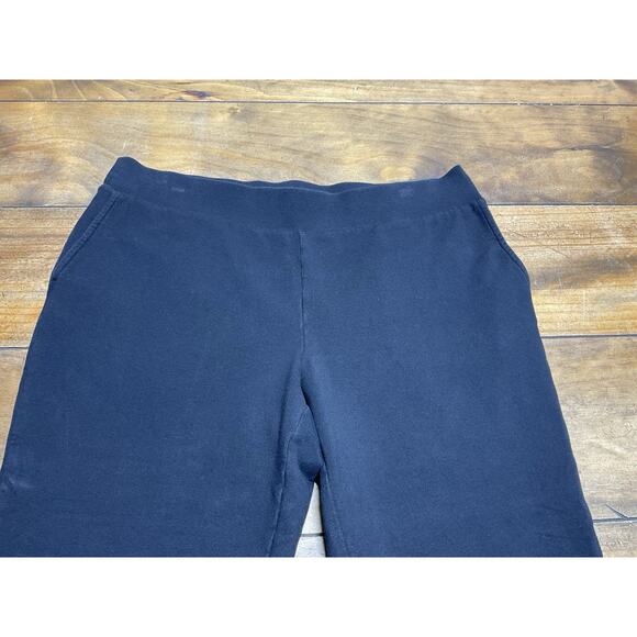 J Jill Purejill Affinity French Terry Slim Leg Black Pants Womens Petite Medium - Picture 3 of 10